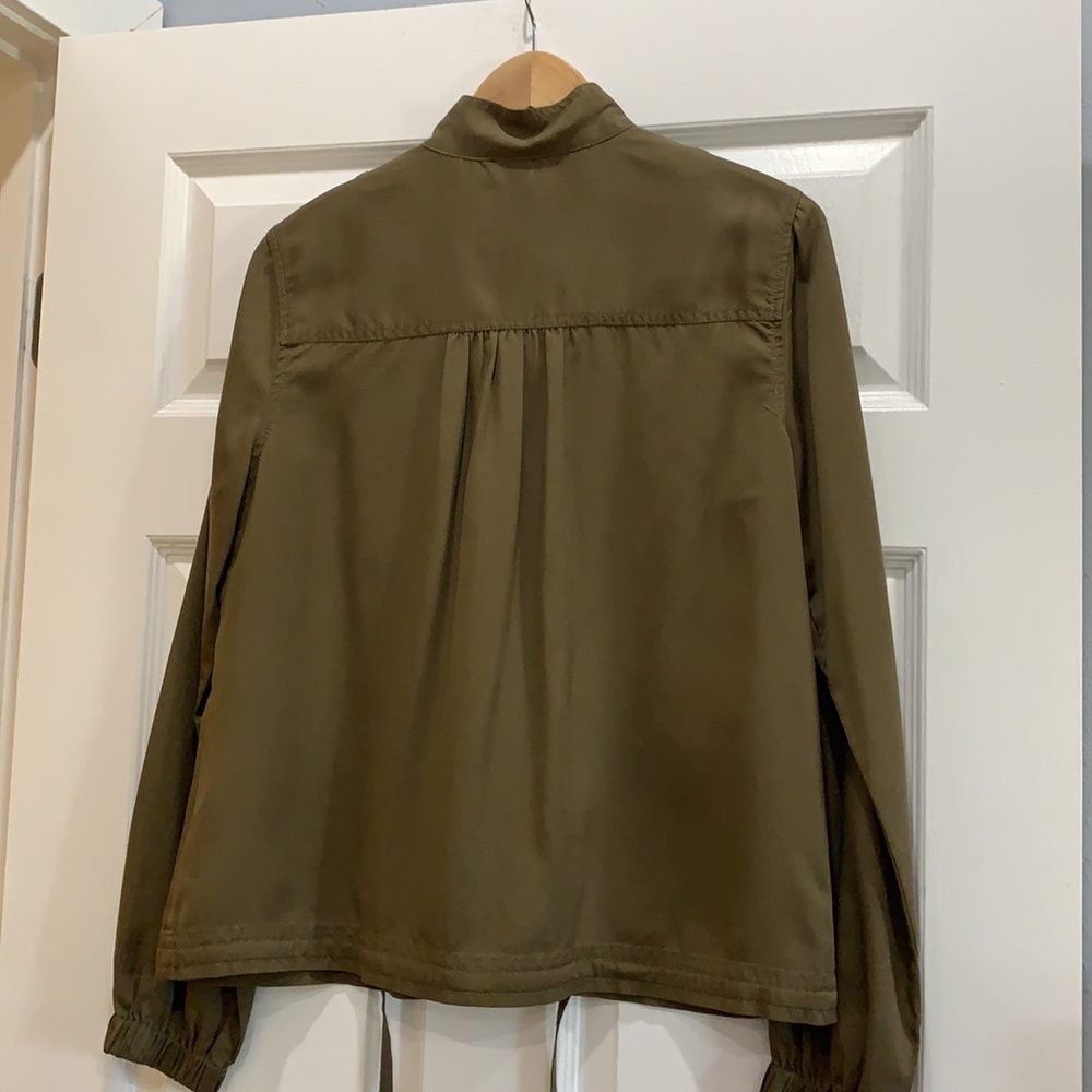 Express Adjustable Waist Button Down Military Shi… - image 5